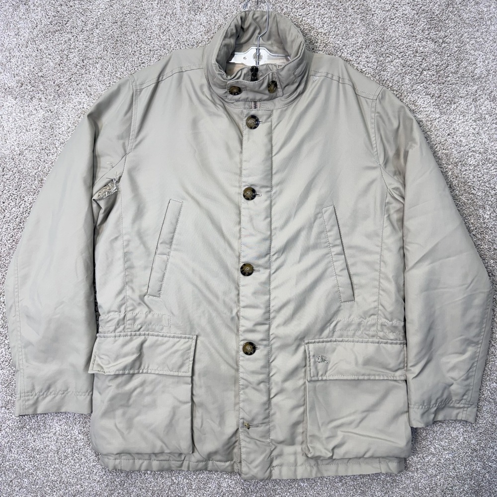 Burberry Jacket Mens L Torrance Field Beige Polyamide Spain Luxury Distressed